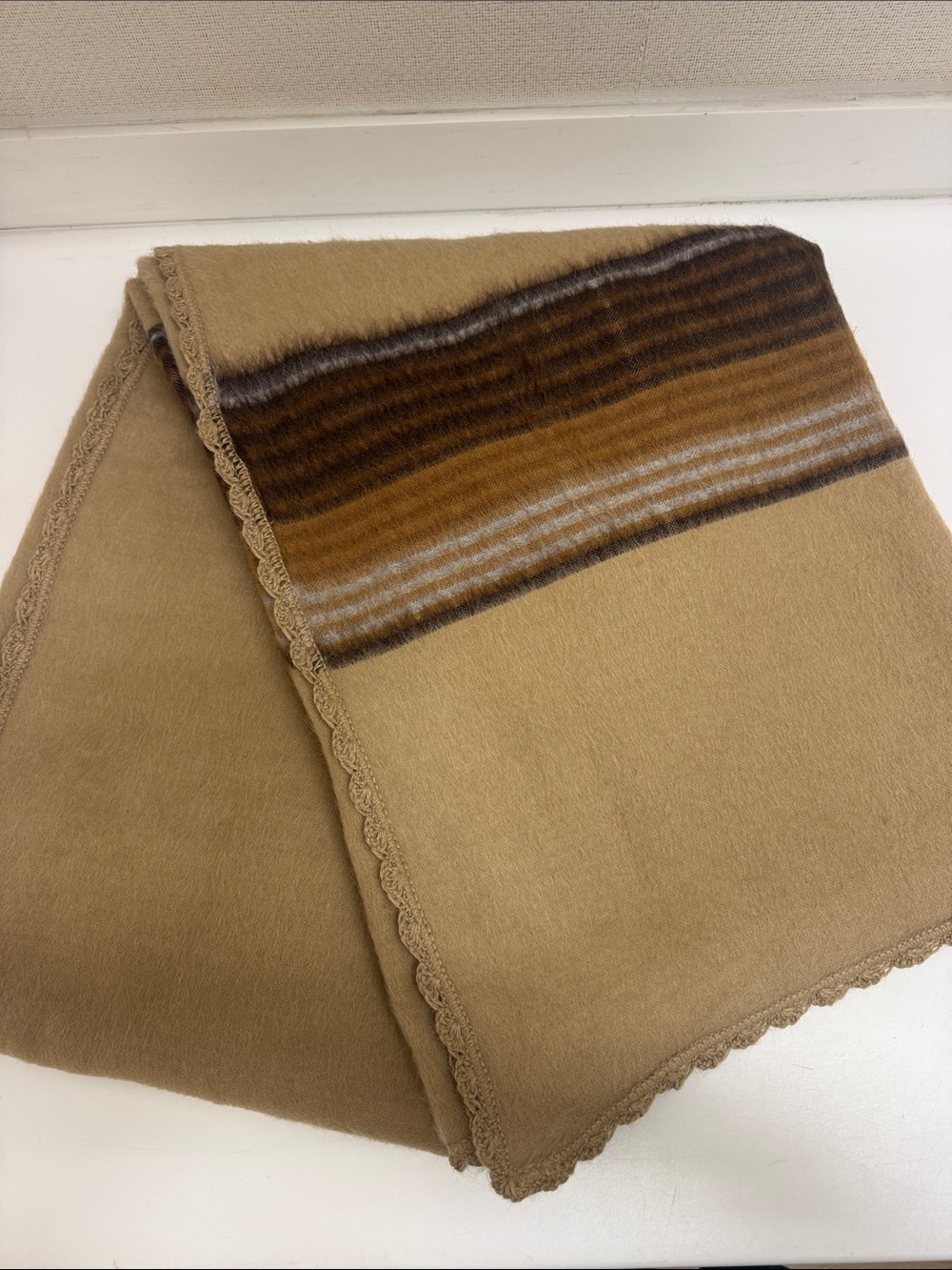 Alpaca Beautiful Brown Throw Blanket